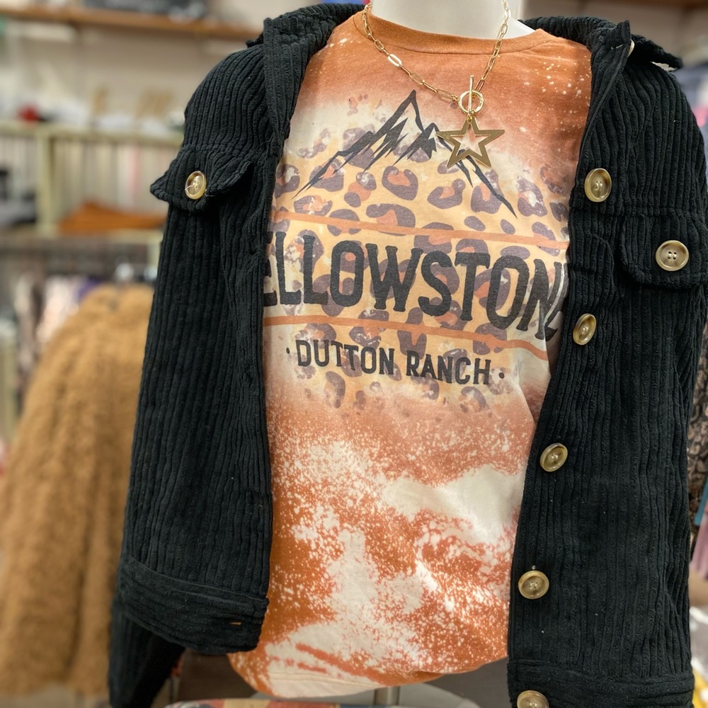 Yellowstone Dutton ranch bleached tshirt
